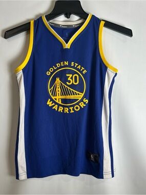 NBA Royal Blue & White Basketball Jersey Patch Detail